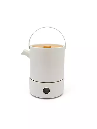 BREDEMEIJER | Tee Set UMEA 1,2l Lehmgrau/Akazie | weiss